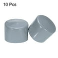 thumbnail image 2 of Uxcell 10pcs Rubber End Caps 55mm(2.2") ID Vinyl Round End Cap Cover Screw Thread Protectors Grey, 2 of 5