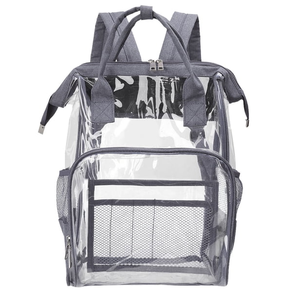 Mochila transparente de gran capacidad de PVC, mochila escolar, bolsa de playa, bolsa impermeable Wmkox8yii jkg4892
