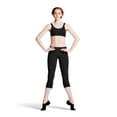 thumbnail image 2 of Bloch Dance Oralia Adjustable Strap Crop Top, Black, Medium, 2 of 4