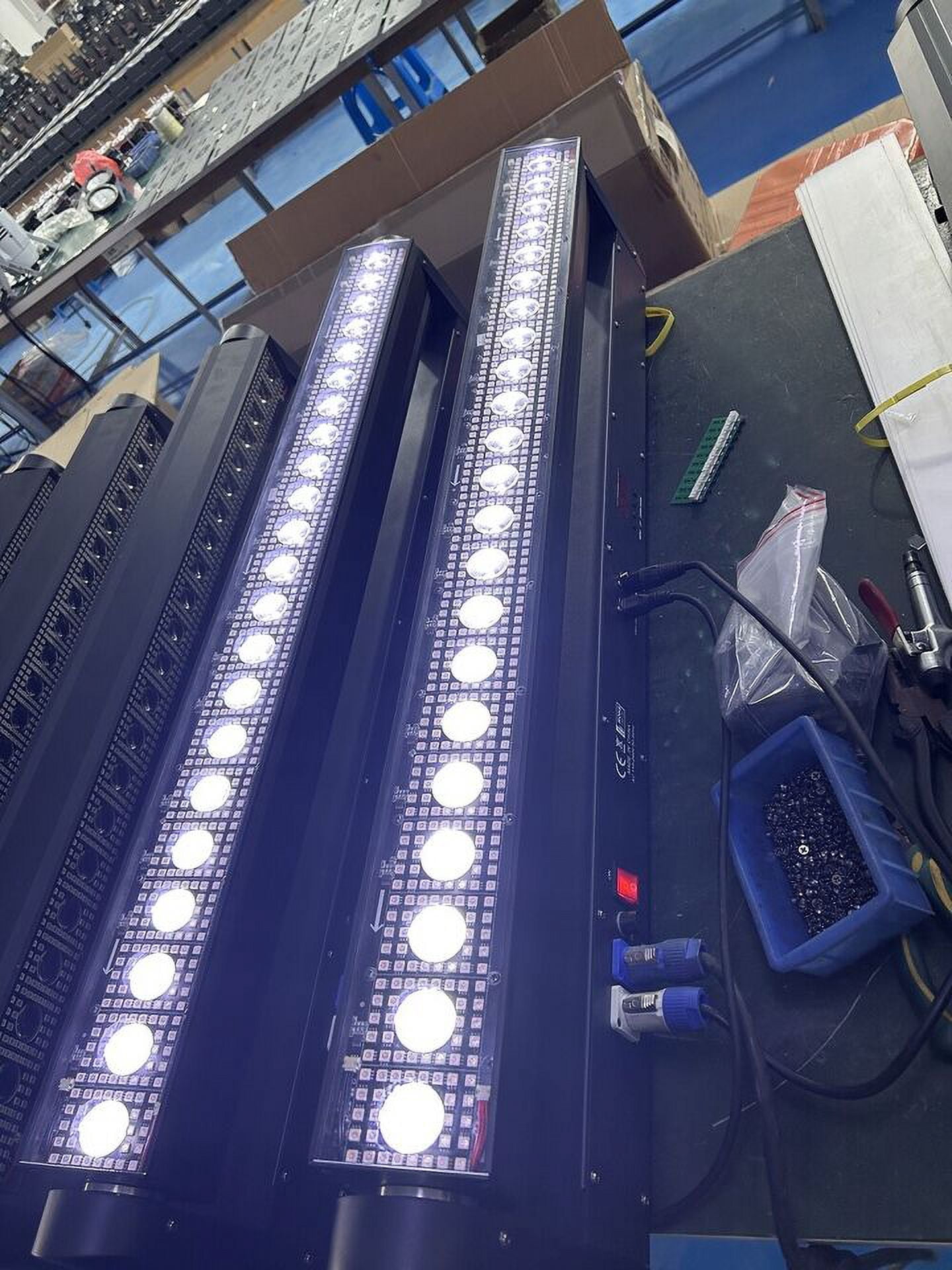 New Moving Head Beam RGB Strobe Light LED, Disco Stage Lighting Flash Light Bar