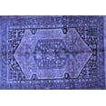 thumbnail image 1 of Ahgly Company Indoor Rectangle Persian Blue Traditional Area Rugs, 3' x 5', 1 of 4