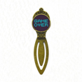 thumbnail image 1 of Blue Game Over Pixel Art Deco  Fashion Bookmark Retro Office Label Page Marker, 1 of 4
