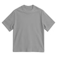 thumbnail image 4 of T-Shirts for Man Short Sleeve Crewneck Shirt Loose Fit Grey Tee Shirt Summer T Shirts for Men, 4 of 4