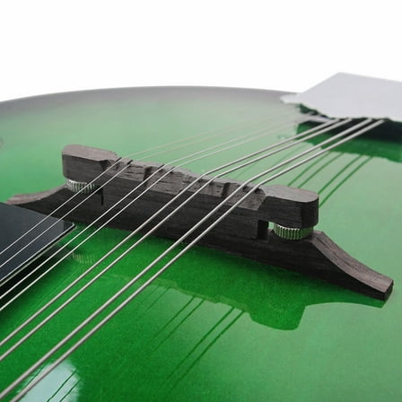 Worgeous 8-String Basswood Mandolin Musical Instrument A Style Mandolin with Rosewood Adjustable Bridge Fingerboard Steel String Mandolin/ Mandoline Stringed Instrument (Green)
