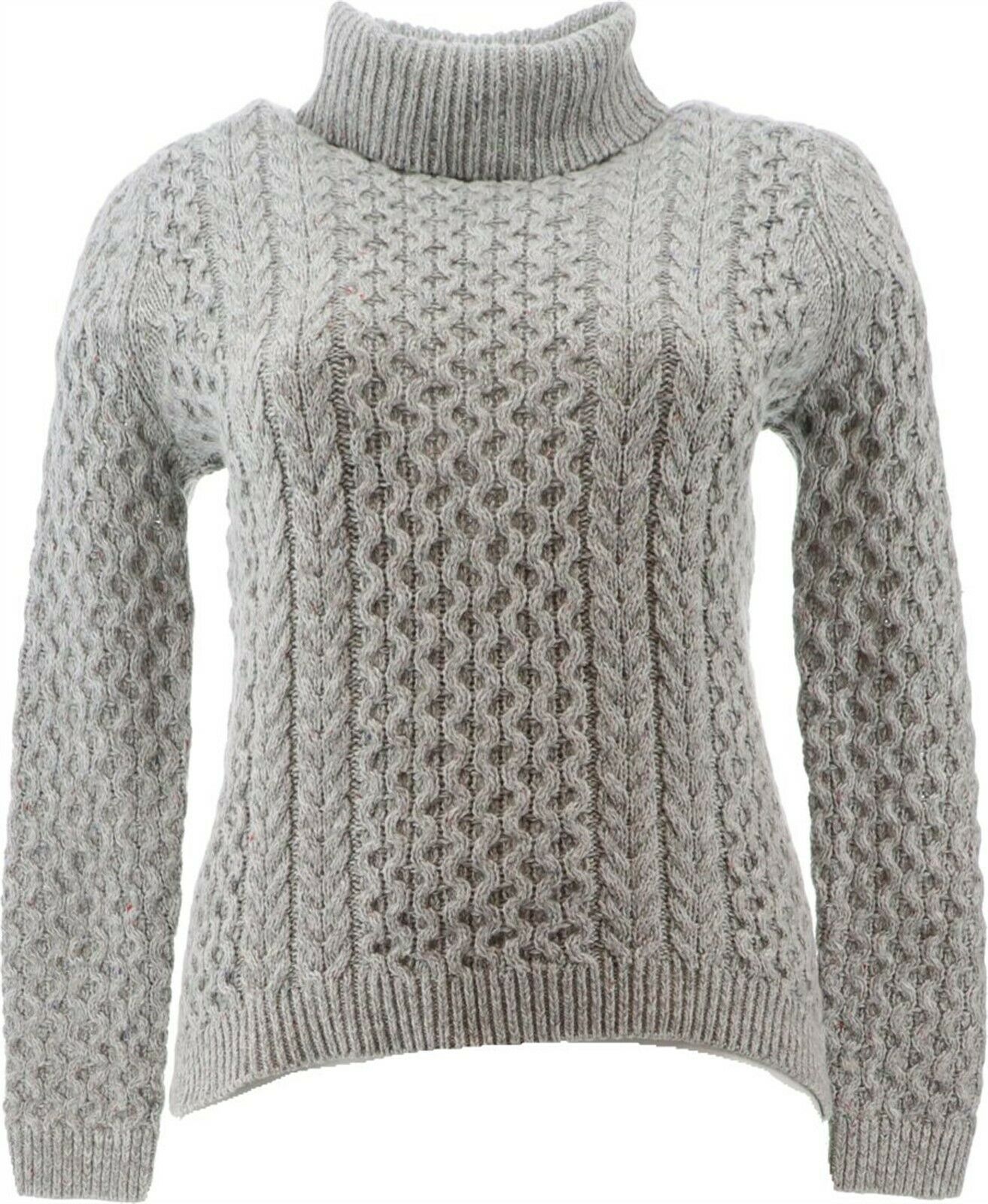 Lands' End Cozy Lofty Cable Turtleneck 