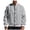 a-Light Gray503153, variant on VNKIDY Men's Coat Autumn Winter Baseball Jacket With Striped Trim Long Sleeve Button Front Classic Sporty Style Versatile Coat For Casual Daily Streetwear Activities Soft Outerwear