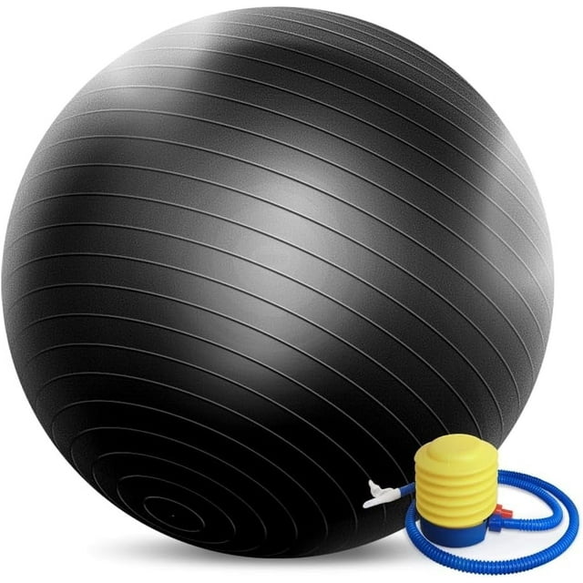 Innotech Pelota de Yoga Extragruesa, Pelota de Gimnasio de 5 Tamaños, Silla de Pelota Resistente para Equilibrio, Estabilidad, Embarazo, Bomba Rápida Incluida.