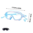 thumbnail image 3 of Wide View Anti-Fog Swimming Goggles Soft Silicone Waterproof Frame with Adjustable Head Strap for Adults Fitness Training Competitive Swim Open Water Lap Pool, 3 of 9
