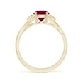 thumbnail image 2 of Angara Natural 1 Ct. Ruby Solitaire Ring in 14K Yellow Gold for Women (Ring Size: 3.5), 2 of 10