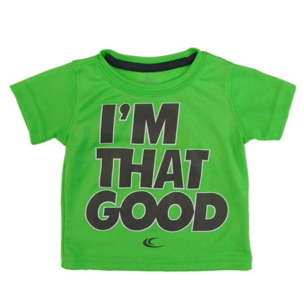 Carters Infant Boys Green TShirt I'm That Good Athletic Shirt