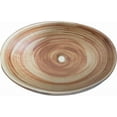 thumbnail image 7 of WinZo Bathroom Artistic Vessel Sink, 24x16x5.9 inch Oval Bowl Sink, Retro Ceramic Washbasin Above Counter, Ceramic Porcelain Bathroom Sink Bowl for Vanity, Carving Brown, 7 of 7