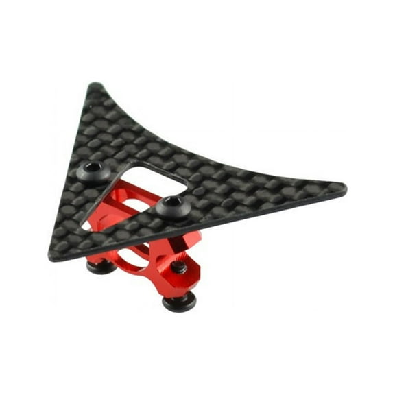 Microheli Aluminum Tail Boom Support Mount w/ Fin (RED) - WLTOYS V950