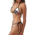thumbnail image 2 of Lsque Cozy Knitting Llama Pattern Women Two Piece Swimsuit Sexy Swimwear Halter String Triangle Bikini Sets, 2 of 6