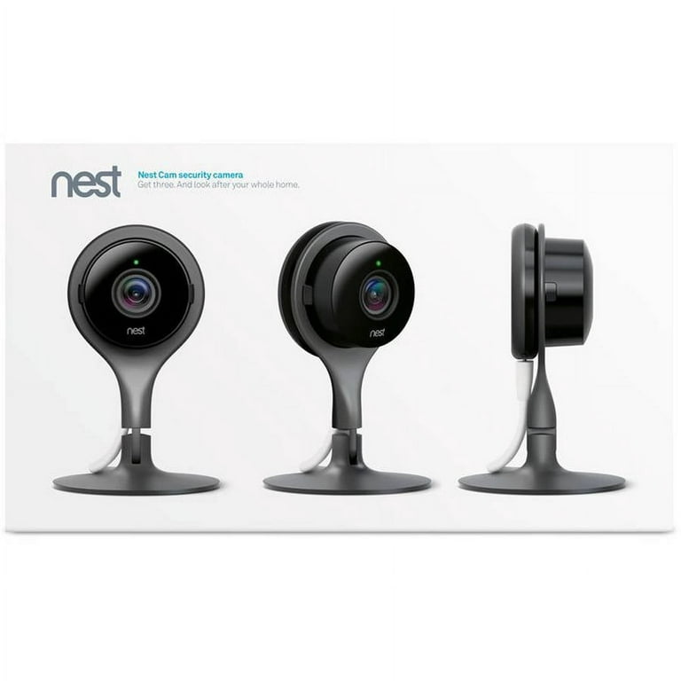 Google Nest Cam Indoor 3 Pack - Wired Indoor Camera for Home Security -  Control with Your Phone and Get Mobile Alerts - Surveillance Camera with  24/7