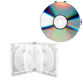 thumbnail image 6 of CD Storage Box 10-Piece Pack CD Case Plastic Double-Sided CD Storage Car CD Case Thickened DVD Case,White, 6 of 6