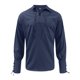 thumbnail image 2 of Camisas Y s Hombres Casual Simple Tallas grandes Color sólido Solapa Correa Camisa Top Blusa (Blue, XXL), 2 of 4