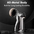 thumbnail image 6 of Restmo Garden Hose Nozzle, Heavy Duty Metal Water Hose Sprayer with 7 Adjustable Spray Patterns, High Pressure Hand Sprayer with Flow Control, Gold, 6 of 9