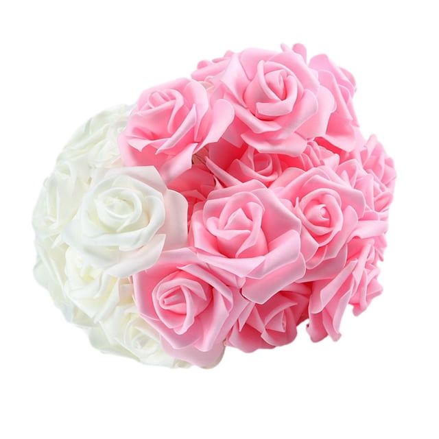 Luz LED rosa con forma de flor, luz LED de hadas para interiores y exteriores, decoración del Día de San Valentín para ventana, hogar, jardín, fiesta , Rosa y