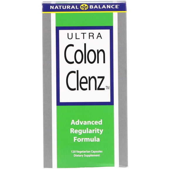 Natural Balance Ultra Colon Clenz | Herbal Colon Cleanse & Detox Supplement | Gentle & Dependable Overnight Formula (120 CT)
