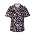 thumbnail image 2 of Xecao Flower print Hawaiian shirt - a stylish short-sleeve button-down for men, perfect for casual beach and tropical outings., 2 of 9