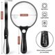 thumbnail image 5 of Extra Large Led Handheld Magnifying Glass With Light - 2x 4x 25x Lens Zoom Lightweight Shatterproof Magnifiers, 5 of 5