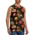thumbnail image 2 of Daiia Colorful Tulips Printed Men's Tank Tops,Casual Soft Sleeveless Gym Muscle Shirts Bodybuilding Tee-Small, 2 of 8