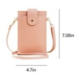 thumbnail image 3 of Touchscreen Phone Purse Crossbody For Women,Cellphone Crossbody With Shoulder Strap, Crossbody Phone Wallet Case With Clear Window Up To 6.7in Phone, 3 of 8