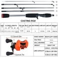 thumbnail image 6 of Sougayilang Casting Fishing Rod & Reel Combo, 1.7m, 2-Piece Rod, 6 of 8