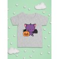 thumbnail image 3 of Cute Spookitty W Pumpkin. T-Shirt Infant -Image by Shutterstock,  24 Months, 3 of 4