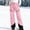 Pink-Fleece Lined, variant on KIHOUT Women's Color Block Pocket Windproof Waterproof Ski Pants - Polyester Sport Snow Trousers (S, M, L, XL, XXL, XXXL) – Wear Over Fleece Base Layers or as Standalone Hiking Pants
