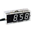 thumbnail image 4 of Yeacher Compact 4-digit Digital LED Talking Clock DIY Kit Light Control Temperature Date Time Display Transparent Case, 4 of 8