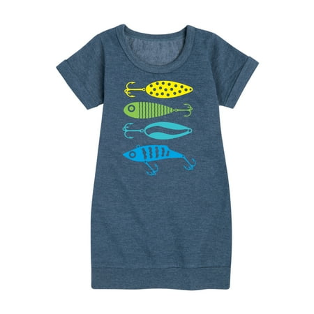 

Instant Message - Fishing Lures - Toddler And Youth Girls Fleece Dress