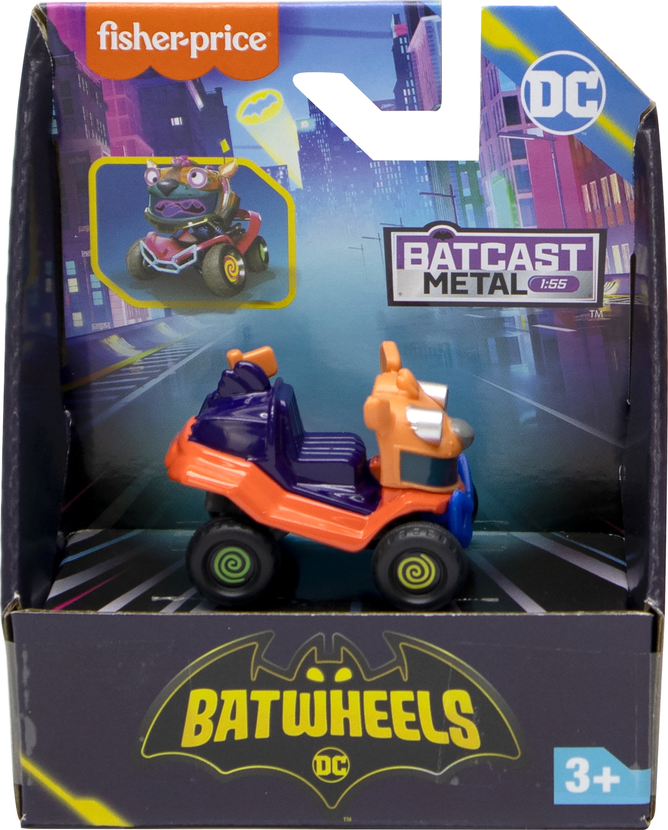 Fisher-Price DC Batwheels 1:55 Scale Jestah the ATV Diecast Vehicle, Preschool Toy