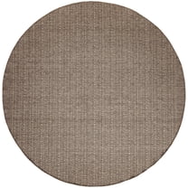 Nourison Home Tulum 8' x Round Brown Outdoor Rug