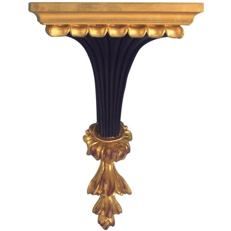 

Bracket Shelf Shelves Transitional Black Gold 1 -Shelf