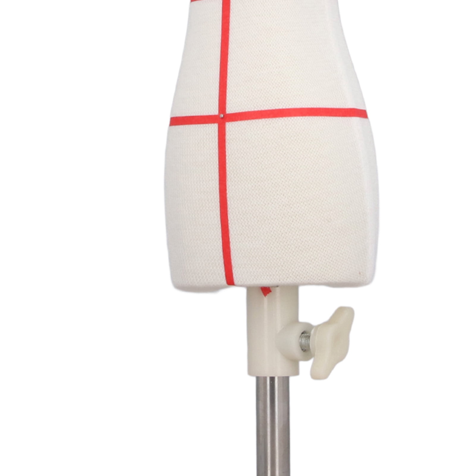 Rupoun Female Doll Dress Form 12.2 Inch Canvas Clothes Sewing Mannequin Table Top Display Clothing Stand with Wooden Base for Pattern Making Teaching Style 2