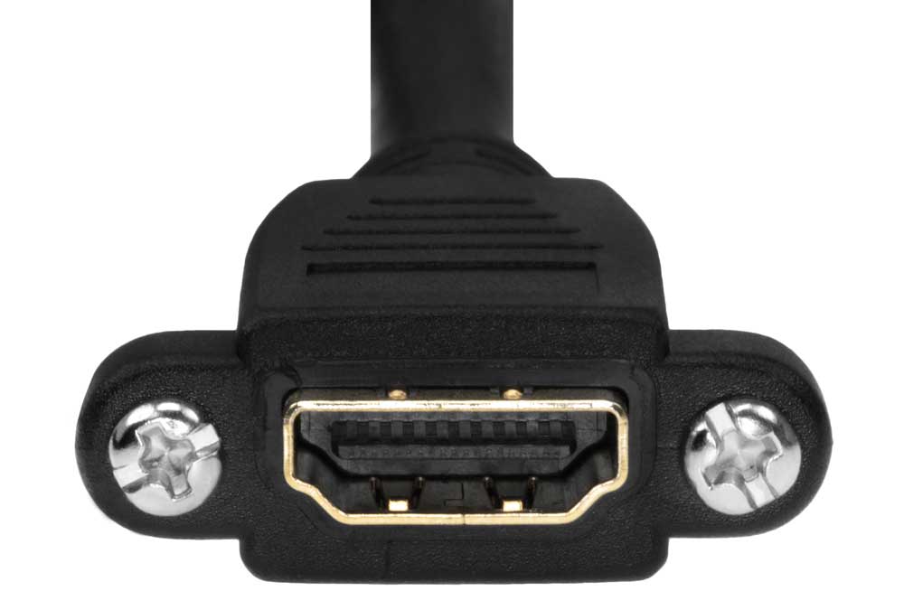 1 ft Panel Mount HDMI Cable with Hi-Speed Ethernet v1.4 - image 4 of 5
