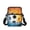 Football Fire, variant on Football Fire Lightweight Crossbody Bag, Polyester Crossbody Purse Portable Cross Body Purse for Travel Running