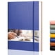 thumbnail image 1 of Cuaderno notas forrado EMSHOI - 204 páginas B5 cuaderno rayado universidad, papel 100g/m², cubierta cuero suave, cuaderno grueso-7.5x10-Azul, 1 of 3