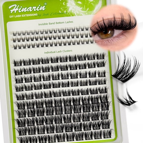 Natural Eyelash Spiky Lash Extensions D Curl Individual Lashes 8-18mm with Bottom Lashes Clusters