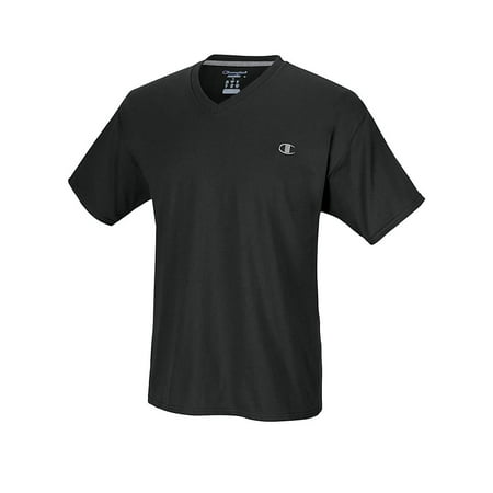 Authentic Men's Jersey V-Neck T-Shirt, Black - L