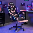 thumbnail image 7 of HOFFREE Gaming Chair with Speakers ANG Lights Massage Computer Gaming Chair with Footrest High Back Video Game Chair for Girls Pink and Black, 7 of 7