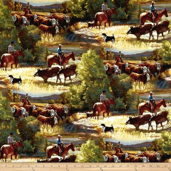 Sagebrush Western Cotton Fabric