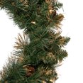 thumbnail image 5 of Northlight Pre-Lit Glittered Yorkshire Pine Artificial Christmas Wreath - 24" - Clear Lights, 5 of 6