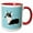 Red/White, variant on 3drose, Cute Cartoon Corgi Art Black and White, 11oz Mug
