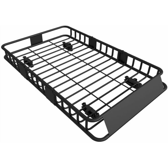 FORWODE 250LBS Universal Roof Rack Basket, 64"x39"x6" Rooftop Cargo Carrier Rack, Rust-Proof Roof Cargo Basket for Suvs, Trucks, Vehiclesor Suvs, Trucks, Vehicles