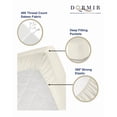 thumbnail image 5 of Dormir Off White Cotton Sheets Set King Size 400 Thread Count, 4 Piece Sateen Weave Long Staple Cotton Bed Sheet Set, 16 inches Deep Pocket Sheet Set King, 5 of 7
