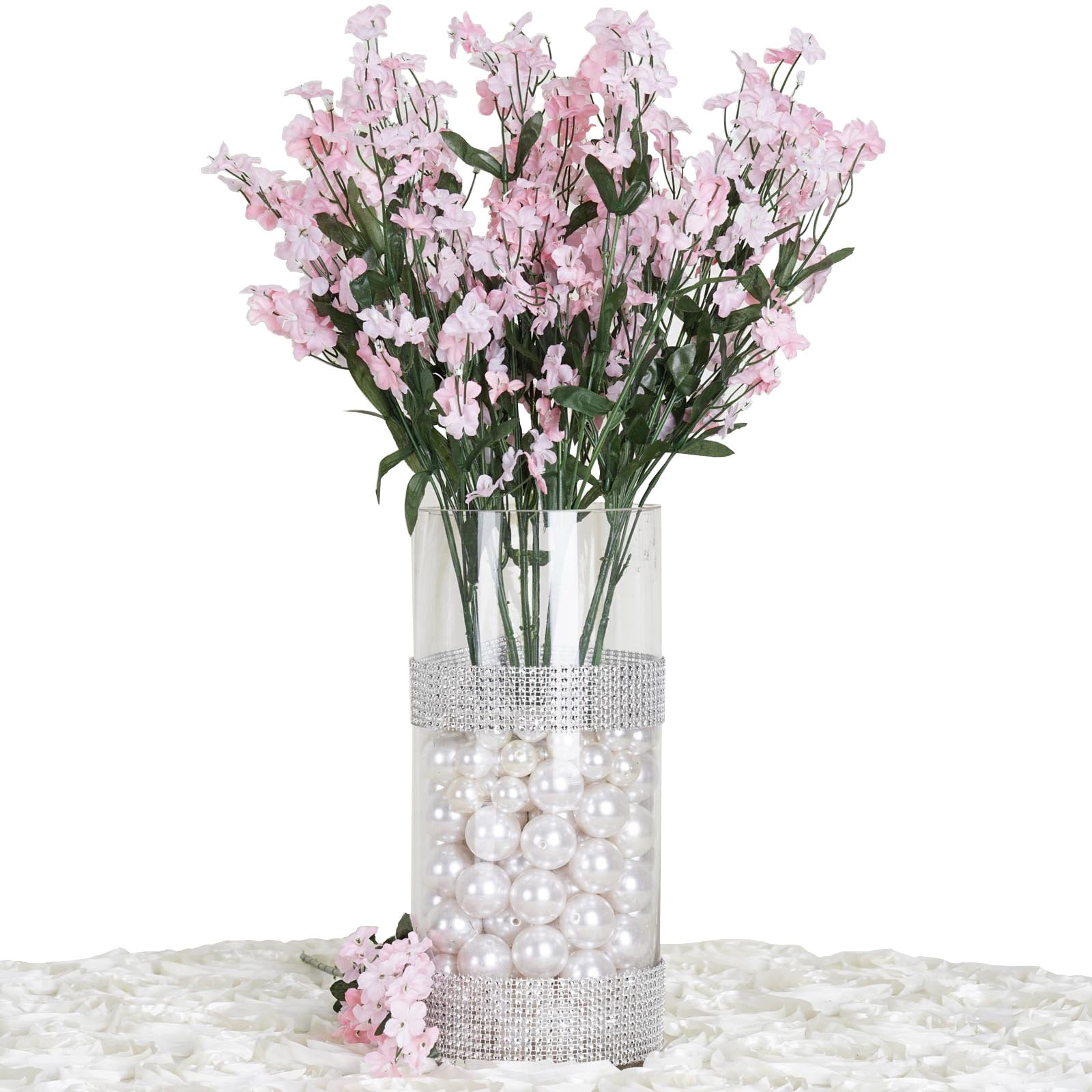 Efavormart 12 bushes BABY BREATH Artificial FILLER FLOWERS for DIY
