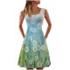 thumbnail image 1 of Vestido sin mangas informal sin mangas para mujer, vestido con cuello redondo y estampado floral de verano para la playa Pompotops  ghjkhdj1621, 1 of 5