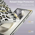 thumbnail image 3 of Compatible with Galaxy S24 Luxury Cute Leopard Patterned Case Shockproof Slim TPU Flexible Silicone Rubber Gel [Compatible with MagSafe] Phone Cover for Samsung Galaxy S24 6.2 inch, Black, 3 of 7